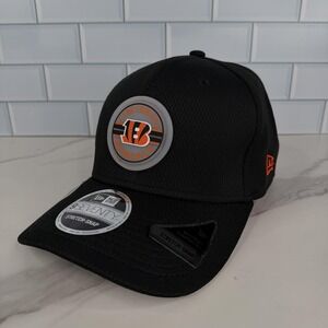 Cincinnati Bengals Hat Cap Snap Back Mens One Size Black NFL New Era 9Seventy